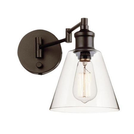 GLOBE Globe 3000182 Leclair Dark Bronze 1 Lights Wall Sconce 3000182